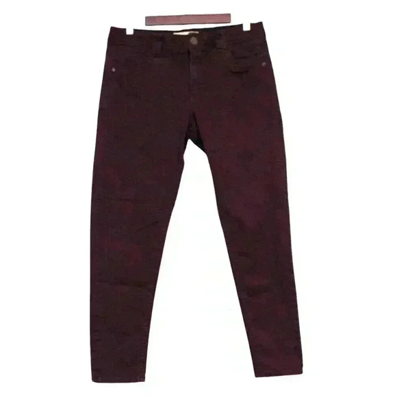 Democracy Ab Technology Jeans Size 10 Elastic Waist Stretch Slimming Dark Purple - Picture 1 of 12